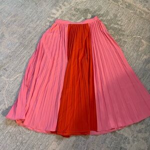 Flowy Pleated Midi Skirt by Lucy Paris